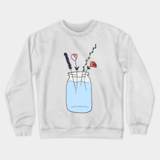 Flowers in a jar Crewneck Sweatshirt